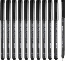 Copic Multiliner Black 0.5mm Pen Set of 12 Waterproof Pigment Ink Japan