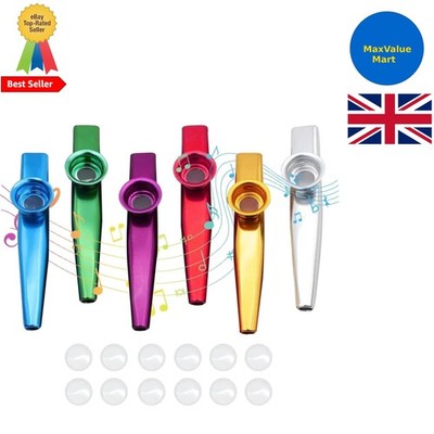 Leichtes und tragbares 6er-Pack Kazoo Set - perfektes musikalisches Geschenk für Kinder