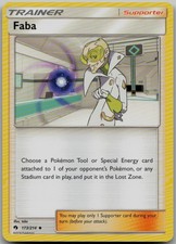 Faba 173/214 Uncommon SM - Lost Thunder LP Pokemon Card