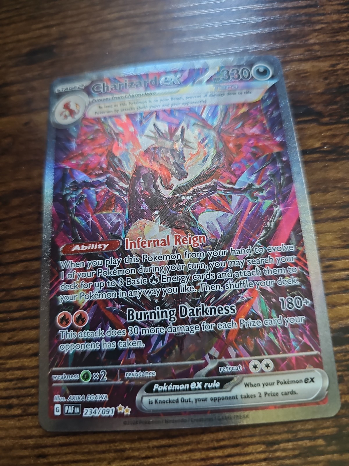 Charizard ex - 234/091 - SV: Paldean Fates (PAF) NM