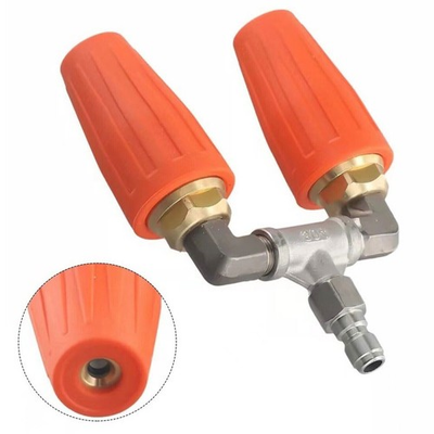 #ad 1 4 Inch High Pressure Washer Rotary Twin Turbine Nozzle Nozzle 4000PSI 4 6GPM $62.99