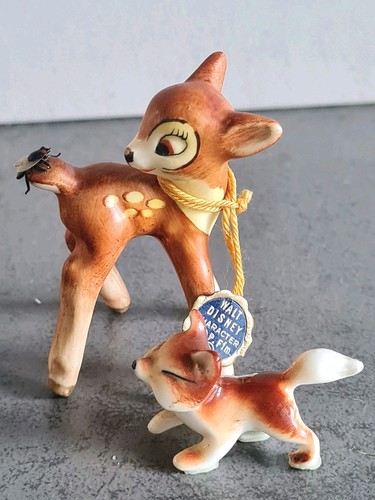 Goebel Bambi Porzellanfigur Walt Disney 1950 + Fuchs