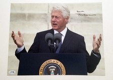Bill Clinton Signed Autographed 11x14 Photo ACOA ACOA