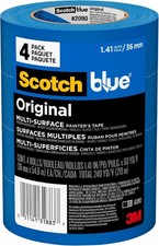 Original Multi-Surface Painters Tape, 1.5 Inch Wide 4 Rolls,
