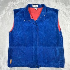Gloria Vanderbilt Corduroy Vest Womens Large ...
