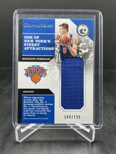 2017-18 Panini Chronicles Kristaps Porzingis Patch 199/199 #CS-KPZ Bookend