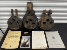 Authentic Large Deadeyes In Tarred Steel Wire Shroud From The “CUTTY SARK” W/COA