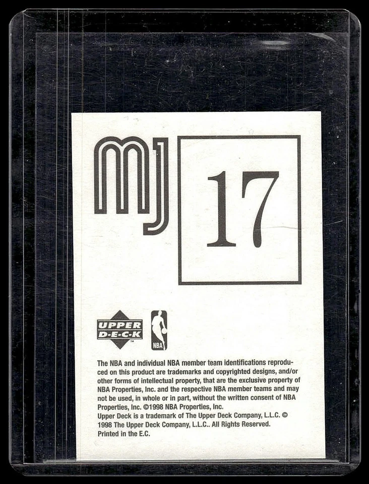 1998 Upper Deck Michael Jordan Stickers / Michael Jordan - Image 2 of 2