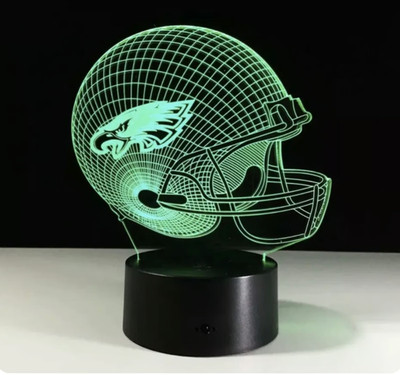 Philadelphia Eagles LED Light Lamp Collectible Home Decor Gift Hurts Barkley