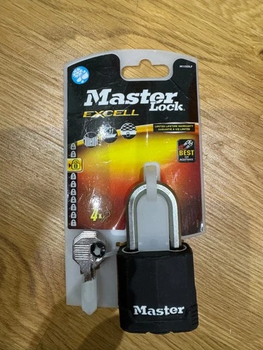 Master Lock M115DLF Excell H/Duty Waterproof Laminated Steel shackle Padlock 49m