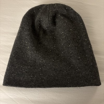 Alexander Wang 100% Italian Yarn Cashmere Beanie Hat, Gray, One Size