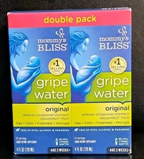 Mommy's Bliss Original Gripe Water Gas and Colic Relief Gentle and Safe 2-Pack