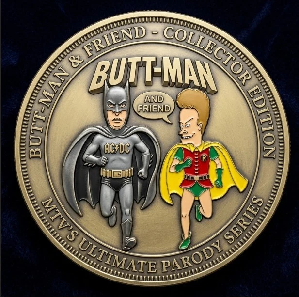 Butt-man And Friend MTV Gift For Lovers  Commemorative Coin