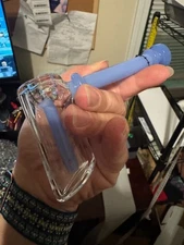 5" Phoenix Star HAMMER BUBBLER Glass Water Pipe - BLUE