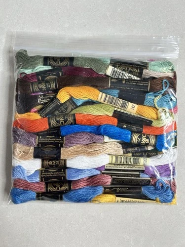 Lot of 25 DMC 25 Embroidery Floss 6 Strand Assorted Colors