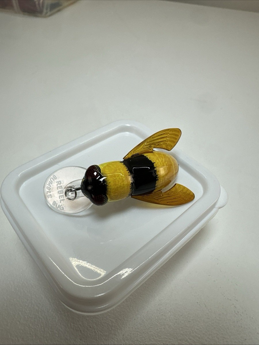 Vintage Rebel Bumble Bug Fishing Lure Bee Color Topwater Crankbait 2 | eBay Vintage Rebel Bumble Bug Fishing Lure Bee Color Topwater Crankbait 2 | eBay