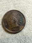 1872 Indian Head Cent Penny, Semi-Key Date, Very Fine Details Environment 8078