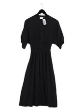 kaffe Shirt Midi Dress in Black