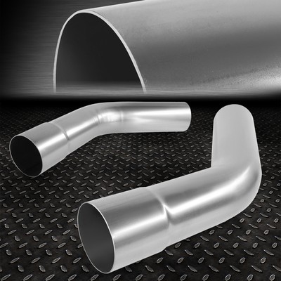 2Pcs 2.5''Inch OD Custom 45 Degree Mild Steel Mandrel Bend Exhaust Pipe Tube