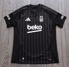 BESIKTAS 2024-25 AWAY SHIRT FOOTBALL SOCCER JERSEY ADIDAS BLACK SIZE MEN'S LARGE