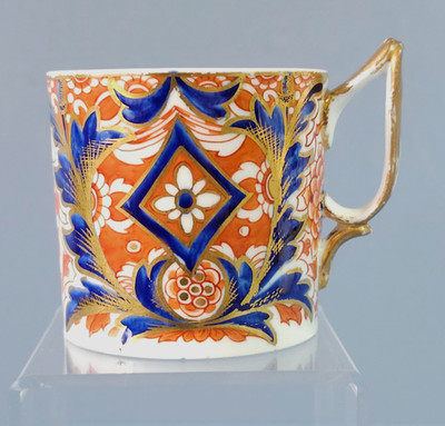 Royal Crown Derby, frühe Duesbury Periode Akanthus Kaffeedose um 1784-1820