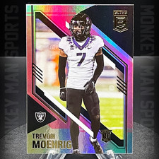 2021 Elite - Trevon Moehrig Rookie RC - #167 PINK HOLO RAIDERS MINT