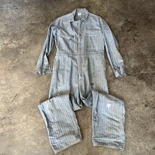 Vintage 50s Lee union 42R Sanforized distressed grunge worker Hi Kory Stripe Vtg