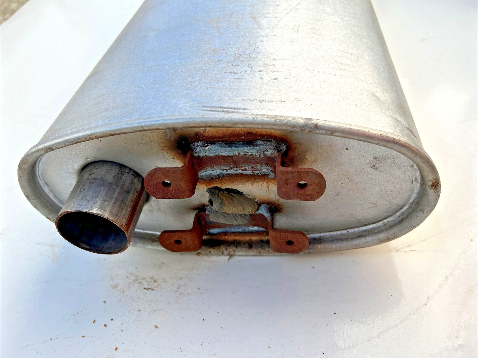 NORS. Sears Muzzler Galvanized Muffler for Lincoln 19581959 New eBay