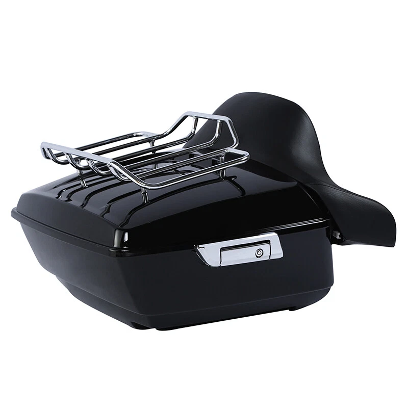 Soporte de respaldo de maletero King apto para Harley Fatboy Lo 2008-2016 Foto 3 de 4