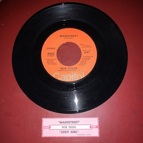 Bob Seger Mainstreet Jukebox 45 W/Title Strip