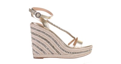 Charles David Womens Chiara Gold Espadrilles Size 8.5 (7714639)