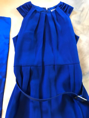 Zelda Size 6 Blue Dress With Scarf Or Shoulder Style Wrap | eBay