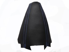 Hellblau Faden Echtleder Schaltmanschette Schaltsack Für AUDI A4 B6 (2000-2004)