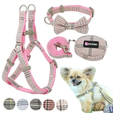 S-M Leash Harness + Snack Pouch Bag For Walking Puppy Dog / Cat Pet Accessories