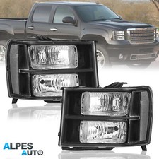 2pcs New Headlights For 2007-2013 Gmc Sierra 1500 2007-2014 2500 3500 Leftright