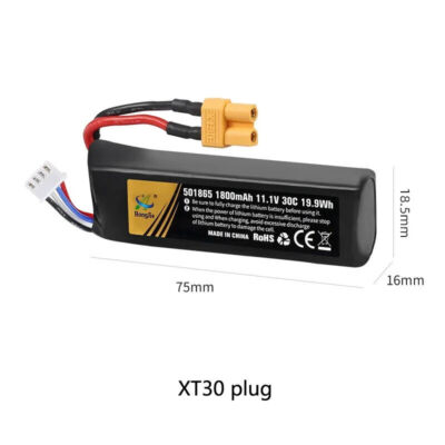 11.1V 1800mAh rechargeable Li-Po Battery XT30 Plug for RC Electronic water toys