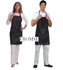 Black Groomer Barber HairStylist Chemical Stain  WaterProof APRON Smock Bib