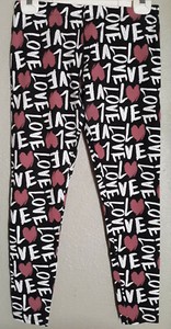 No Boundaries LOVE print Leggings sz M 7-9 Excellent condition! 💘