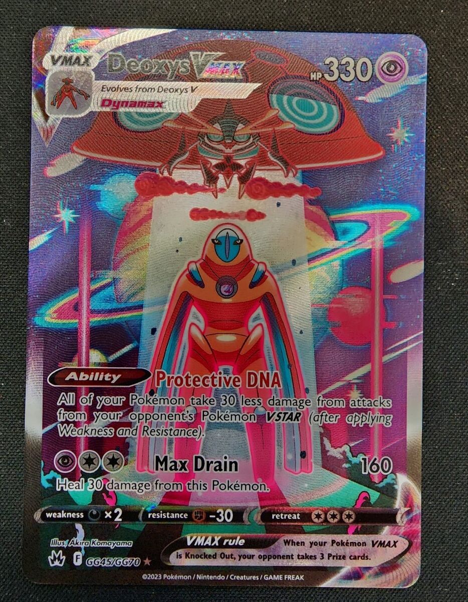 Mavin  Deoxys VMax GG45/GG70 Galarian Gallery Full Art Pokemon Crown  Zenith MINT