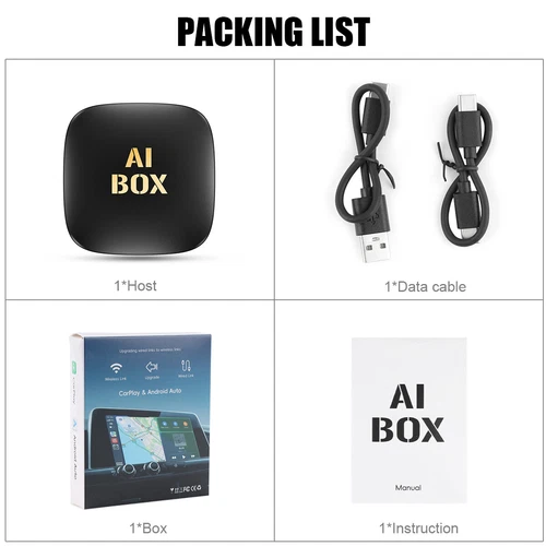Wireless CarPlay Al box Android Auto WIFI Adapter Converter w/ Netflix YouTube - Picture 12 of 13