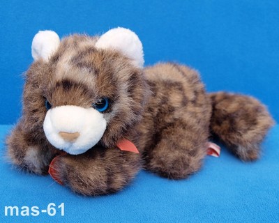 TEDDY HERMANN BABY KATZE CAT 25 CM STOFFTIER WEICH KUSCHELTIER