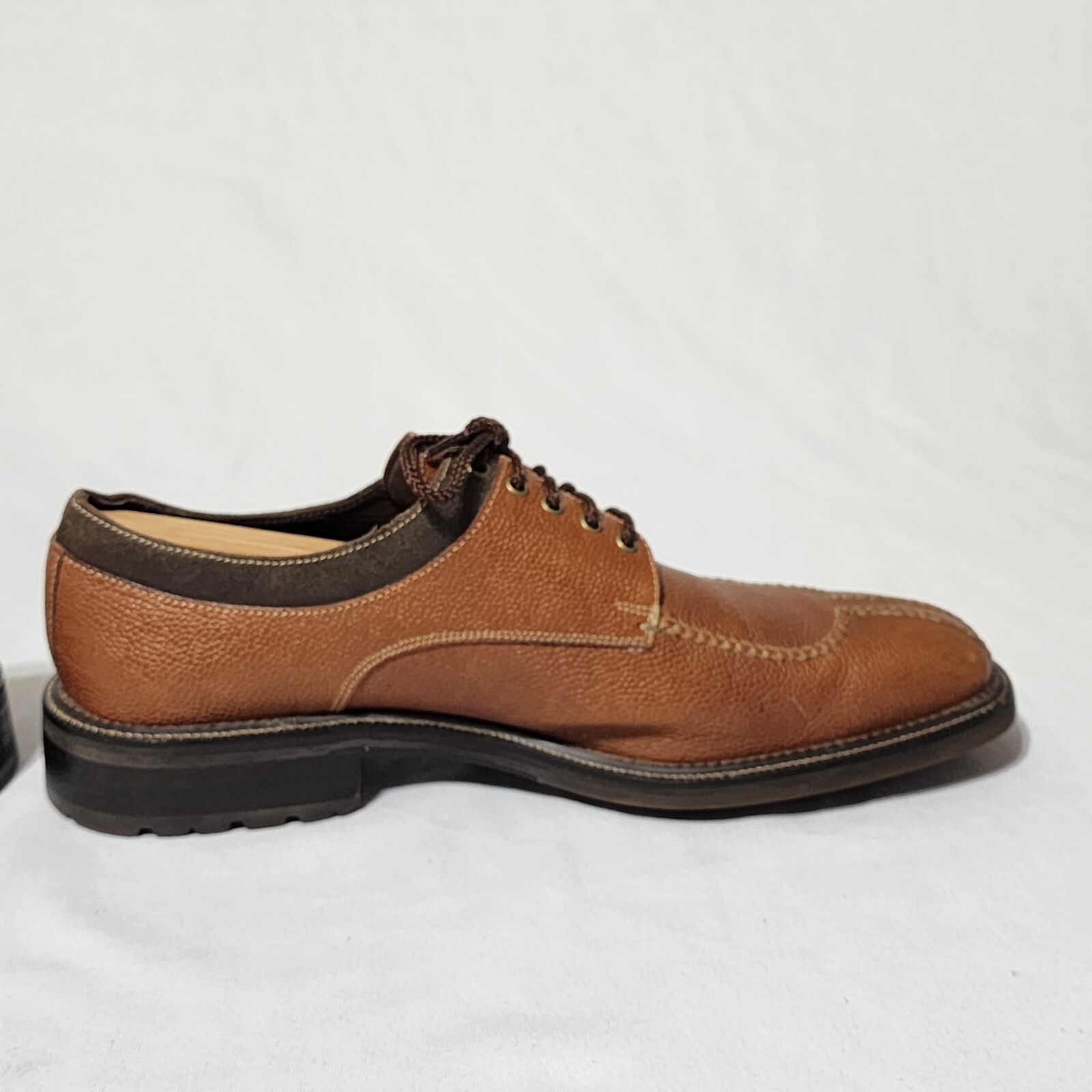 SAOLA Scarpe Cole Haan uomo 10 5 derby ciottoli marrone punta spaccata Oxford Brasile eleganti