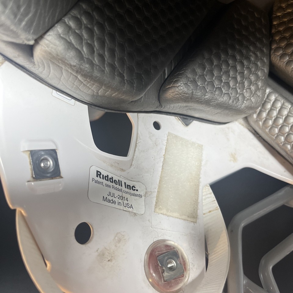 Riddell Speed Youth Large Football Helmet W/ Chin Strap White 2014 eBay