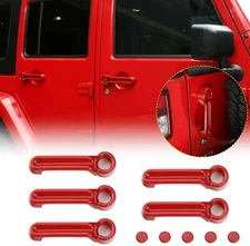 Door & Tailgate Handle Cover Trim for 2007-2017 Jeep Wrangler JK JKU Accessories