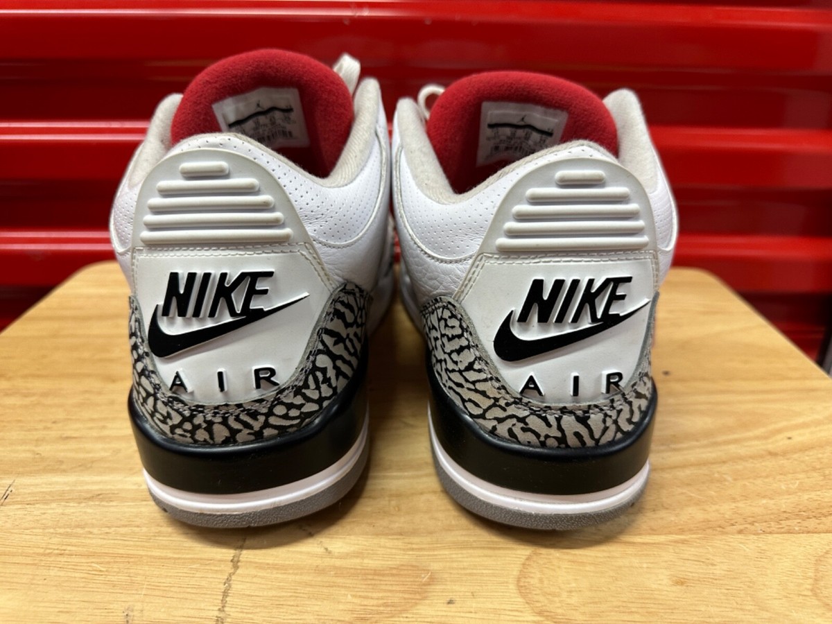Nike Air Jordan 3 Retro '88 White 580775-160 Used Men's Sz 11 | eBay