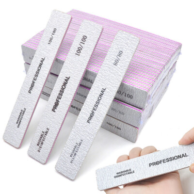 25/50Pcs Professional Wooden Nagelfeile Buffer Nail Product For Acrylic Width 80