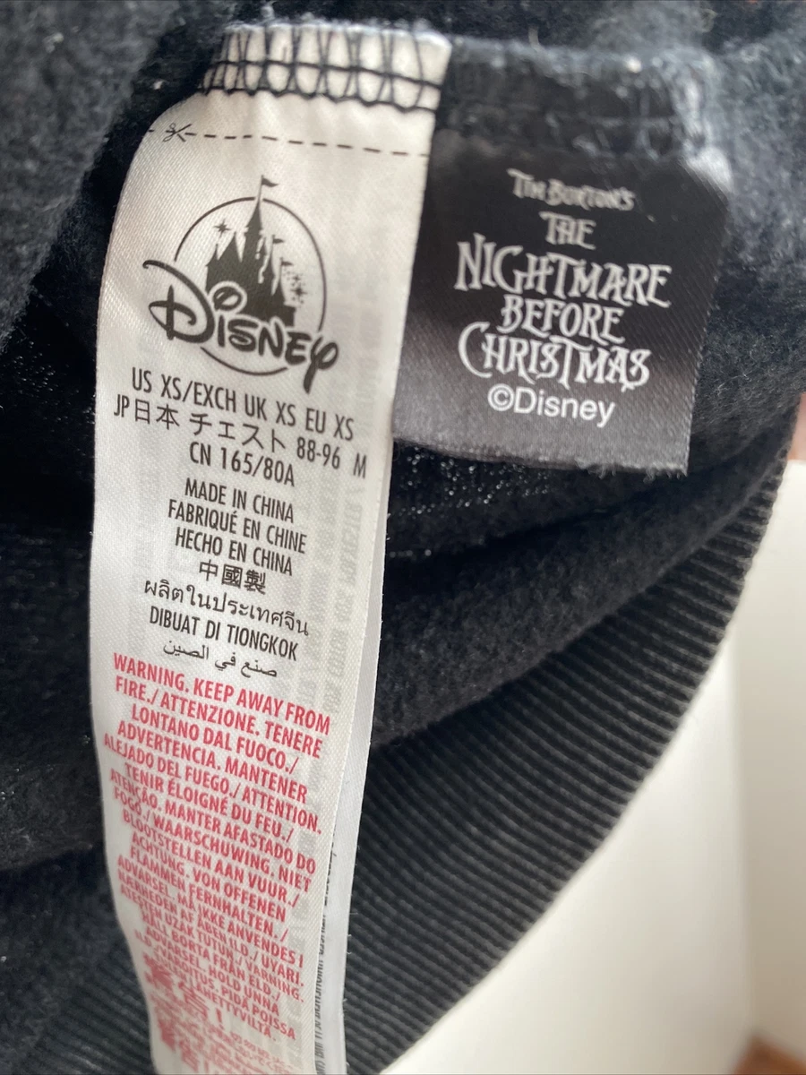 Nightmare Before Christmas Sweatshirt Black Burnout Disney Oogie