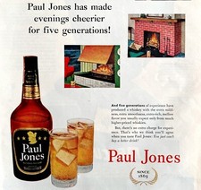 Paul Jones Blended Whiskey 1952 Advertisement Drinking Vintage Liquor DWEE7