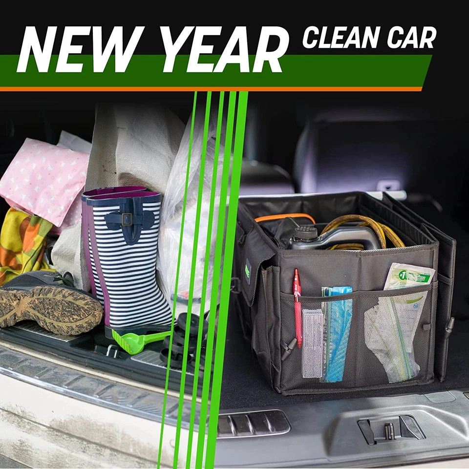 Gran Organizador Plegable Multicompartimento Con Correa Ajustable Para Maletero - Image 2 of 4