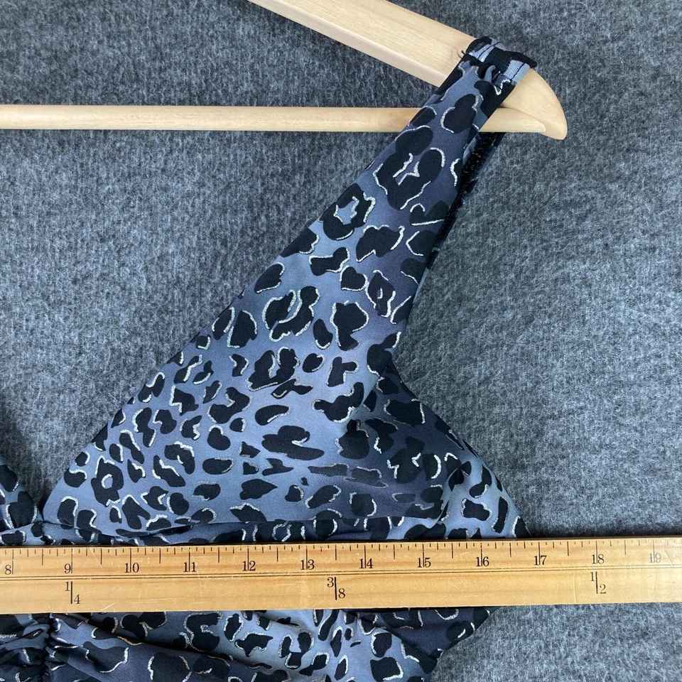 Traje de baño Miraclesuit de una pieza para mujer 10 gris negro estampado de leopardo acolchado Foto 2 de 4